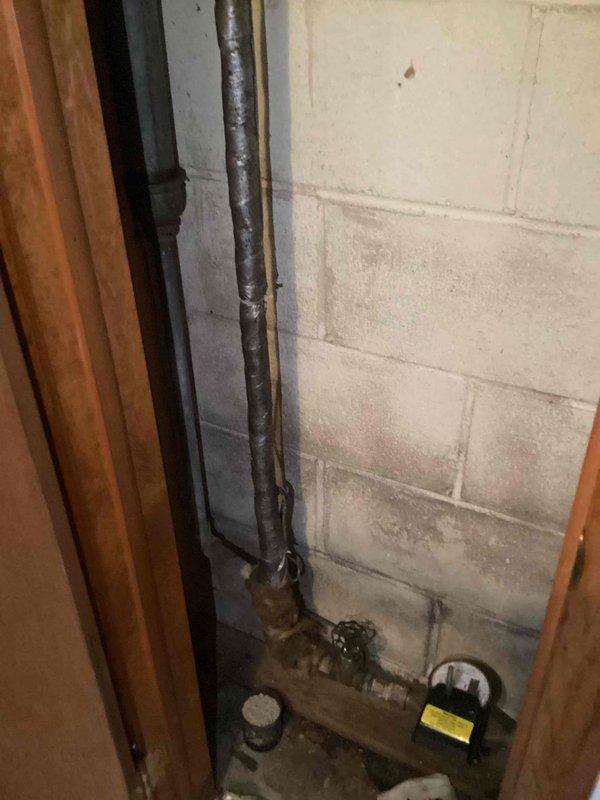 Responded to call for malfunctioning main water valve that was not opening fully. Upon inspection, found the existing 3/4" gate valve had failed due to age-related deterioration, with visible corrosion and rust on the piping assembly and mounting components. Shut off water supply and removed the deteriorated gate valve from the interior water line. Installed new 3/4" gate valve to restore full water flow control to the property. Tested new valve operation to ensure proper functionality and verified no leaks at connections. System returned to normal operation with full valve control restored.