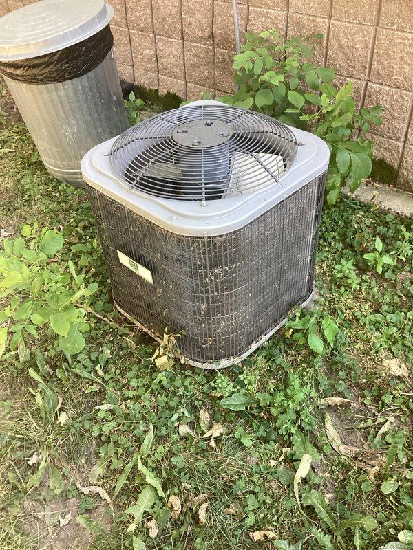 Responded to no cooling call on aging residential split system with Shenandoah air handler. Diagnosed failed capacitor on outdoor condensing unit, replaced defective component, and restored system to normal cooling operation.