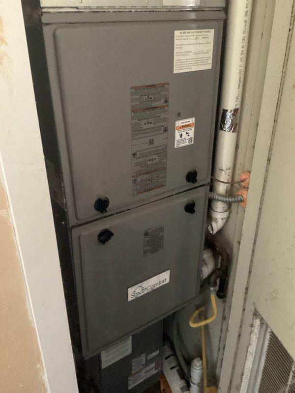 Responded to no cooling call on aging residential split system with Shenandoah air handler. Diagnosed failed capacitor on outdoor condensing unit, replaced defective component, and restored system to normal cooling operation.