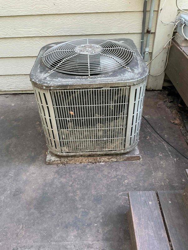 Responded to no cooling complaint on 19-year-old Bryant air conditioning system. Diagnosed and replaced failed dual capacitor, restoring cooling operation. System testing confirmed 20-degree temperature drop within specification, clean condenser and evaporator coils, clean filter, and functional contactor. Identified condenser fan motor showing early signs of seizure, indicating potential future failure. Due to system age and risk of additional component damage from capacitor failure, scheduled service advisor consultation to review replacement options. Offered secondary heat exchanger inspection on Bryant furnace but homeowner declined service at this time.