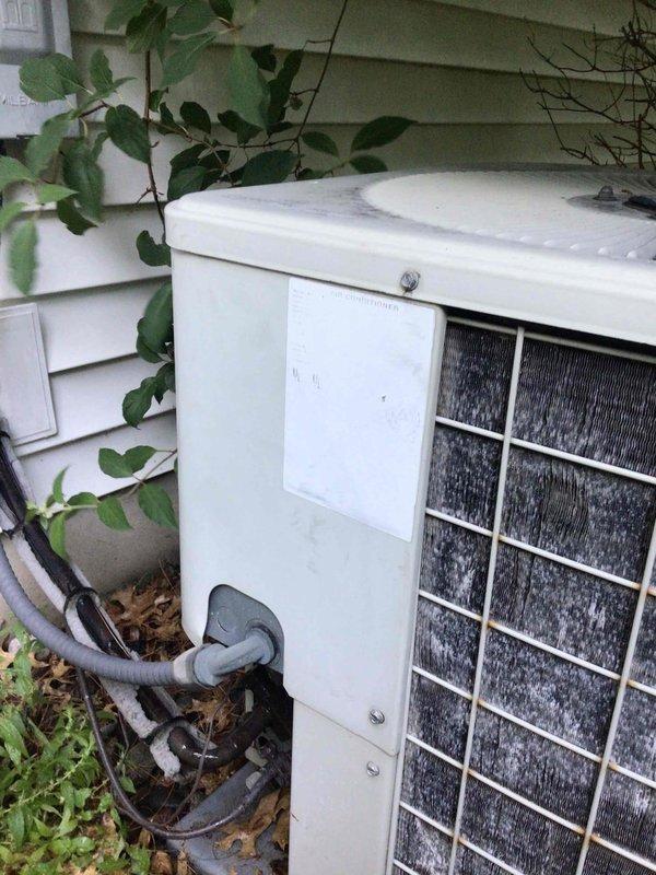 Performed AC tuneup on older R22 system. During inspection, discovered outdoor unit capacitor had fallen out of specifications and system was low on refrigerant charge. Provided repair estimates to customer, who elected to defer repairs and plan for full system replacement at a later time.