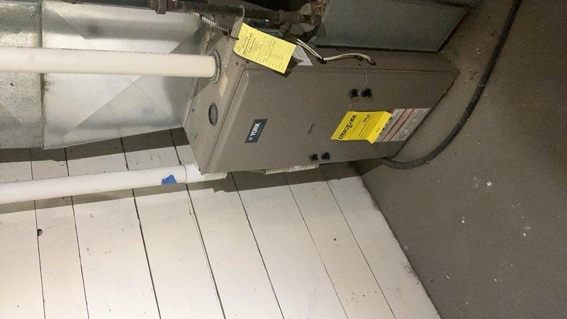 Completed annual cooling maintenance on a 2000 Lennox R-22 AC system and identified multiple critical components requiring attention. During inspection, discovered failing capacitor reading 28/2 MFD (rated 35/5 MFD) with visible residue on top, buzzing contactor, and low refrigerant charge with high side at 148 PSI (5°F subcooling, 81°F liquid saturation) and low side at 57 PSI (4.3°F superheat, 31°F vapor saturation). Performed standard maintenance procedures including air filter inspection, blower speed verification, condensate drain line flush, and exterior coil cleaning with 25-degree delta-T confirmed. Due to age of system and multiple failing components, scheduled follow-up appointment for system replacement estimate.