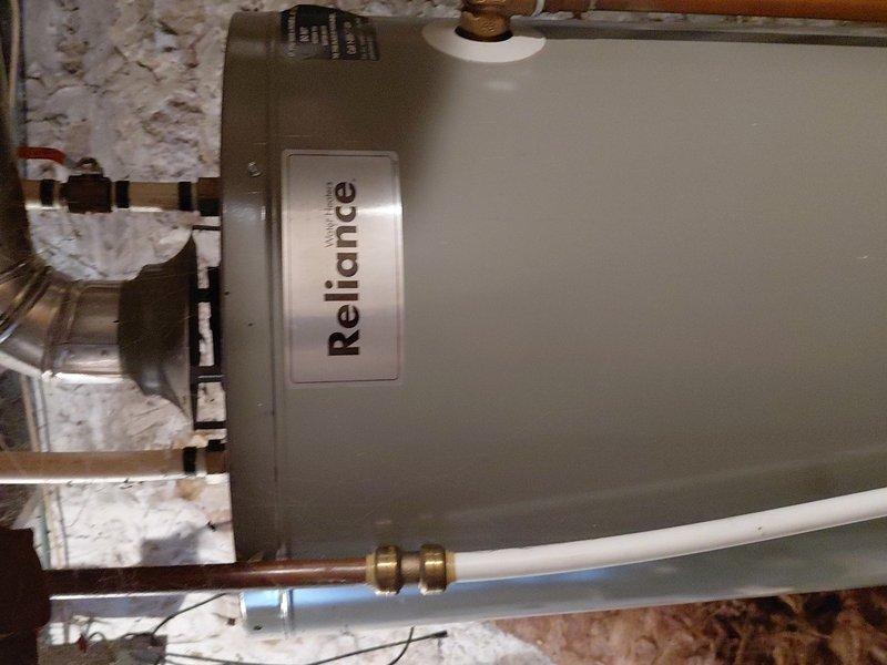 Responded to service call for leaking water heater in basement utility area. Upon inspection, determined existing 40-gallon natural gas standard vent water heater had failed and required complete replacement. Provided pricing estimate to customer for approval prior to commencing work. Proceeded with full removal of defective unit and installation of new 40-gallon natural gas standard vent water heater. Connected all supply and discharge piping, verified proper venting configuration, and tested all connections for leaks. System restored to full operational status.
