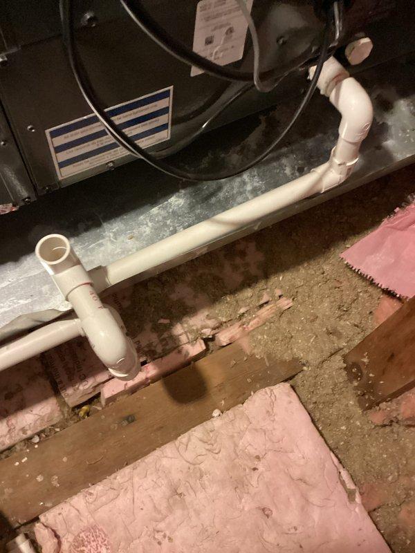 Responded to no cooling complaint on 4-year-old A/C system. Upon inspection, identified clogged condensate drain line as suspected cause of issue. Cleared blockage from condensate drain system and verified proper drainage flow. Inspected condensate safety switch operation to ensure unit would resume normal cooling function. System tested successfully after service and returned to proper cooling operation.