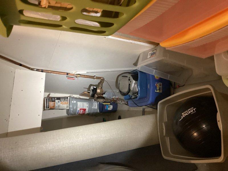 Responded to a follow-up service call for a persistent water leak in the bathroom that remained unresolved after a previous service attempt. Upon inspection, identified the source of the leak as failed older push-on style shut-off valves serving the bathroom fixtures. Replaced both deteriorated supply stops with new shut-off valves to eliminate the leak and restore proper water control to the bathroom plumbing system.
