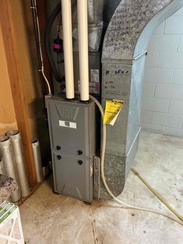 Responded to no cooling call with report of extremely loud compressor noise at vacant property. Upon arrival, system was off; started unit and observed normal operation with proper cooling and no unusual sounds. Performed complete system diagnostic including electrical component testing, which revealed capacitor testing below optimal specifications. Cleaned outdoor condenser coil and verified refrigerant charge within manufacturer specifications. Monitored system operation for 30 minutes with continued normal performance. Replaced weak capacitor as preventive measure. System restored to full cooling operation with normal sound levels.