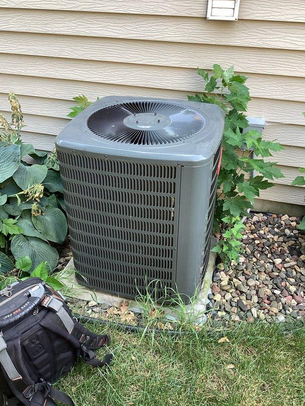Responded to no-cool complaint on 4-year-old residential air conditioning system. Upon diagnostic evaluation, identified failed capacitor preventing compressor operation. Replaced defective capacitor with OEM-spec component, verified proper refrigerant charge and pressures using manifold gauges, and performed complete condenser coil cleaning to restore optimal heat transfer efficiency. System tested and confirmed operational with normal cooling capacity restored.