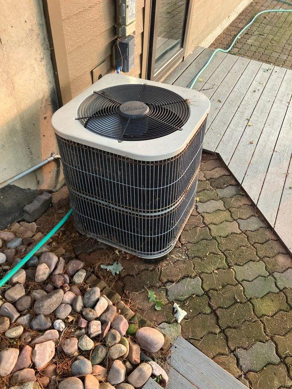 Performed comprehensive tune-up and maintenance inspection on a 24-year-old Lennox air conditioning system utilizing R22 refrigerant. Completed thorough system evaluation including condenser unit inspection, electrical component testing, and refrigerant charge verification. All components tested within manufacturer specifications and system operating properly at time of service.