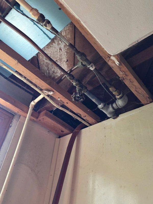 Responded to water leak in basement originating from outdoor spigot supply line. Located and repaired leak on pipe feeding exterior hose bib. Replaced worn aerator on outdoor faucet with new unit to restore proper water flow and prevent future dripping issues.