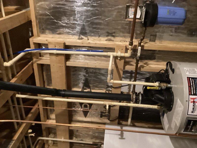 Completed installation of customer-supplied Delta kitchen faucet to replace old unit that was difficult to shut off. Additionally installed new shower head and handle assembly in owner's suite bathroom using parts provided by homeowner. All fixtures tested for proper operation and leak-free connections upon completion.