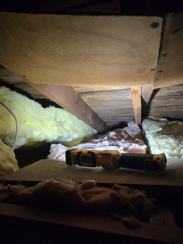 Installed new ductwork for bathroom exhaust fan on second level of residence. Accessed attic space adjacent to bathroom location and routed rigid ducting from newly installed bath fan to exterior vent termination. Work completed in accordance with permit requirements and building code specifications.