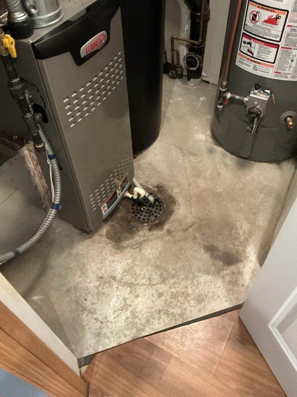 Responded to utility room floor drain backing up during water softener discharge cycles in slab-on-grade residence. Performed diagnostic testing by filling floor drain and flushing toilet to isolate blockage location, confirming obstruction was isolated to floor drain line rather than main sewer system. Deployed flex shaft cable machine and cleared blockage at approximately 10 feet depth, cabling total distance of 30 feet to ensure complete line clearance. Verified successful drain restoration by running multiple fixtures simultaneously including toilet flushing, confirming proper flow and drainage with no backup conditions present upon completion.