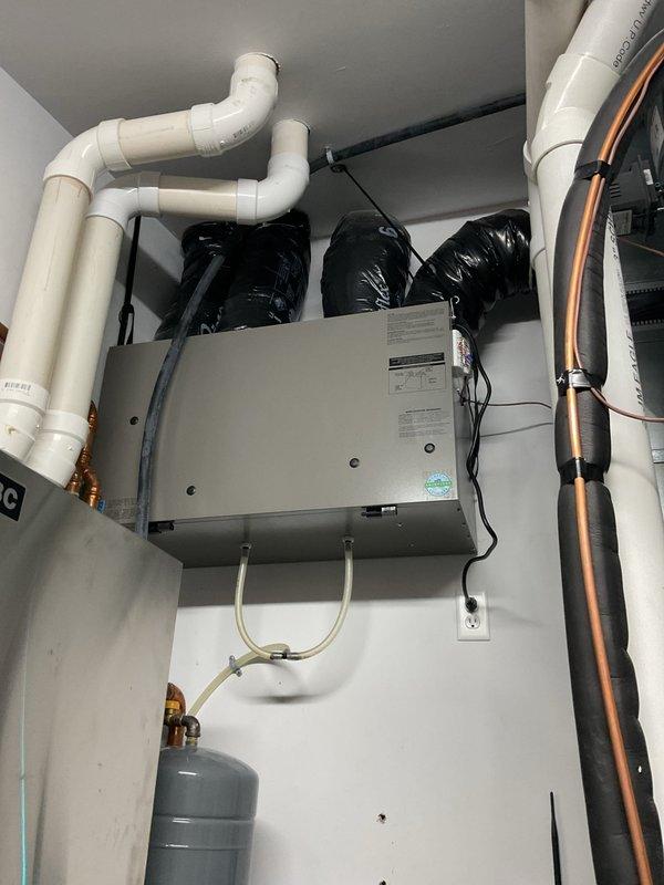 Performed comprehensive annual maintenance on four A/C units including complete system washing, operational checks, and filter service. Replaced three complete pure air maintenance kits with new UV lights and honeycomb material, installed two HEPA filter cores, and replaced inner and outer charcoal filter media. All systems tested and confirmed operational with filtration components serviced for extended use through next summer season.