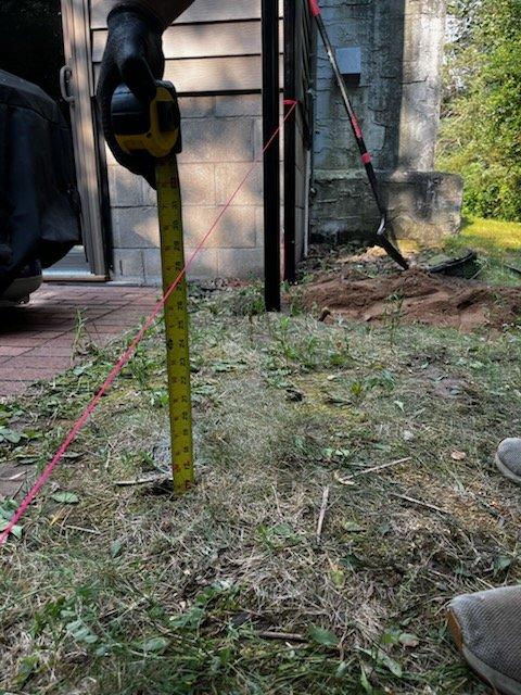 Responded to gas leak emergency caused by fence installation contractors striking underground gas line. Documented damage with photographs and measurements for underground gas line replacement estimate. Temporarily isolated damaged section by shutting off gas to affected line while maintaining gas supply to remainder of home, ensuring water heater remains operational. Full underground gas line replacement required as underground fittings cannot be installed per code compliance.