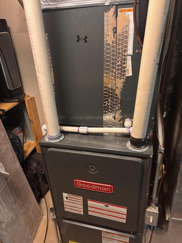 Responded to no cooling complaint on 12-year-old residential air conditioning system experiencing repeated freeze-up conditions. Upon arrival, performed comprehensive diagnostic evaluation of both indoor and outdoor equipment. Verified air filter was clean and evaporator coil showed no signs of blockage or contamination. Confirmed blower assembly operating properly with adequate airflow throughout the system. Conducted thorough inspection of outdoor condensing unit, verifying compressor, condenser fan motor, and electrical components functioning as designed. Performed refrigerant charge assessment and identified system critically low on R-410A refrigerant, indicating active leak in the system. Provided detailed explanation of findings and presented repair options to address the refrigerant leak. Customer declined repairs and opted to pursue replacement equipment through alternative provider.