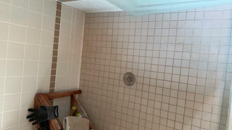 Responded to a slow-draining shower drain where the homeowner had unsuccessfully attempted to clear the blockage using a hair zipper tool. Upon inspection, identified a significant clog located approximately 5 feet down the drain line consisting of accumulated pet hair. Successfully cleared the obstruction using a drain auger, restoring proper drainage to the shower.