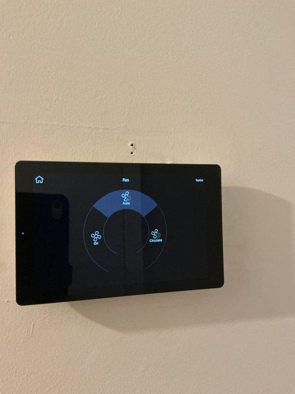 Responded to callback for excessive indoor humidity levels reading at 73%. Adjusted system airflow from 1200 CFM to 1050 CFM and disabled dehumidification mode on Lennox thermostat to optimize system performance. Upon adjustment, indoor humidity decreased to 69% with system cooling to setpoint of 70°F.
