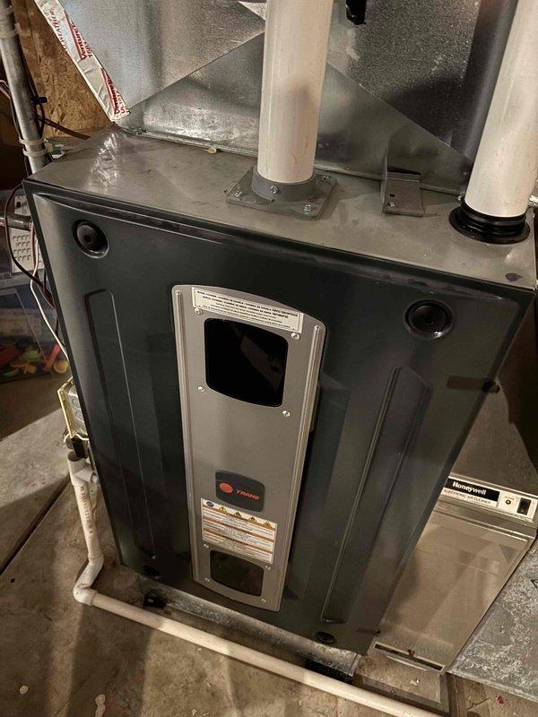 Completed annual cooling maintenance on two systems: one AC unit utilizing R-410A refrigerant and one package unit utilizing R-22 refrigerant. Ambient outdoor temperature was 75 degrees during service visit.

For the split AC system, performed comprehensive inspection of indoor air handler including filter condition, condensate drain operation, blower motor function, and all electrical wiring and components. Verified proper temperature split across evaporator coil. Inspected outdoor condensing unit, examining coil cleanliness, capacitor condition, and electrical connections. Measured amp draw on condenser fan motor, compressor, and contactor, confirming all readings within manufacturer specifications. Verified refrigerant charge is correct. System operating normally with no deficiencies noted.

For the package unit, conducted full cooling mode inspection. Examined capacitor for proper microfarad rating and signs of failure. Inspected condenser and evaporator coils for cleanliness and d