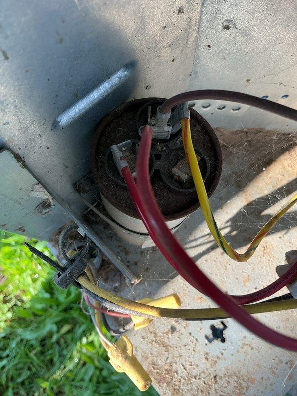 Performed preventive maintenance inspection on 10-year-old air conditioning system and identified failing dual capacitor and condenser fan motor producing excessive noise. Replaced defective dual run capacitor and condenser fan motor to restore proper system operation. Verified all electrical connections, tested system performance, and confirmed unit is operating within manufacturer specifications.