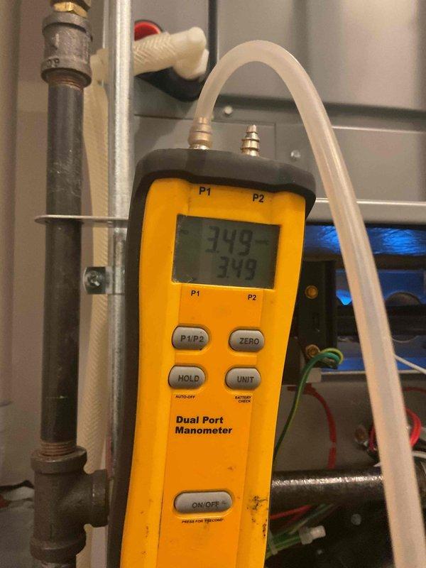Removed and thoroughly cleaned blower wheel assembly to restore proper airflow and system efficiency. Performed comprehensive furnace tune-up including combustion analysis, pressure testing, and system diagnostics using calibrated instruments to verify optimal operating parameters. All components inspected, cleaned, and tested to ensure safe and reliable operation.