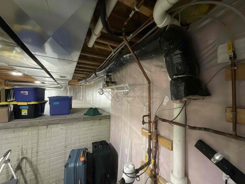 Completed comprehensive plumbing repairs in bathroom, including replacement of shower head, faucet, spigot, and tub drain. Additionally installed natural gas line for kitchen stove, with brass shutoff valve and proper mounting brackets secured to framing. All connections tested and verified for proper operation and safety compliance.