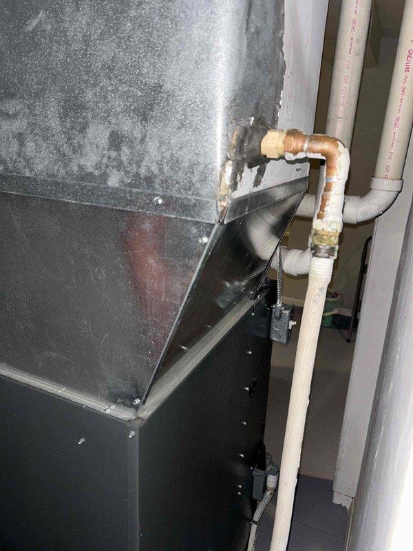 Completed comprehensive air conditioning tune-up and maintenance on Goodman HVAC system located in mechanical closet. Performed full system inspection per maintenance agreement protocol, including evaluation of air handler unit, refrigerant lines, condensate drain system, and all associated components. All systems operating within normal parameters with no deficiencies noted at time of service.