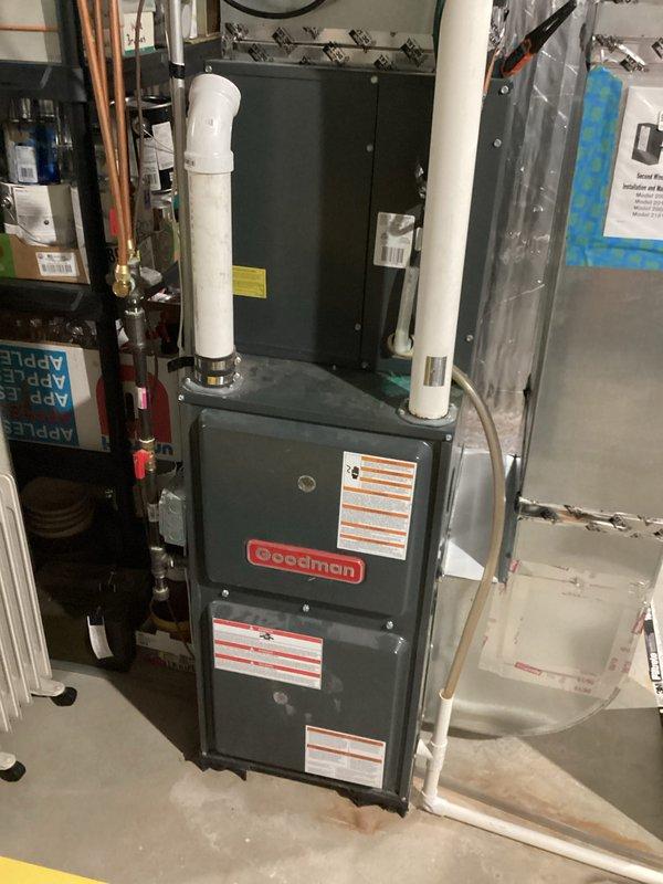 Completed comprehensive air conditioning tune-up and inspection on 2011 Goodman HVAC system. Performed standard maintenance procedures including system diagnostics, component inspection, and operational testing. All equipment verified to be functioning properly with no deficiencies noted.
