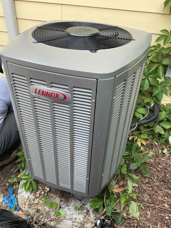 Completed warranty replacement of thermostatic expansion valve (TXV) on a 2-year-old Lennox air conditioning system. Installed new TXV with sensing bulb properly mounted on horizontal suction line section and insulated per manufacturer specifications. Performed nitrogen pressure leak test, full system evacuation with decay test verification, recharged refrigerant to factory specifications, and confirmed proper system operation with all parameters within normal range.