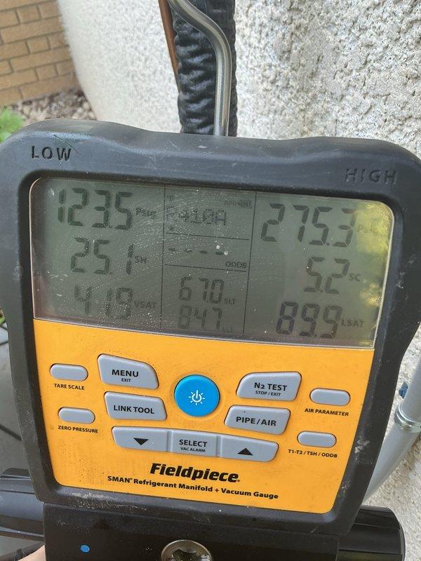 Responded to no cooling complaint on Daikin system unable to maintain temperature below 73-74°F. Diagnosed failed main inverter board and replaced component under warranty, restoring proper system operation.