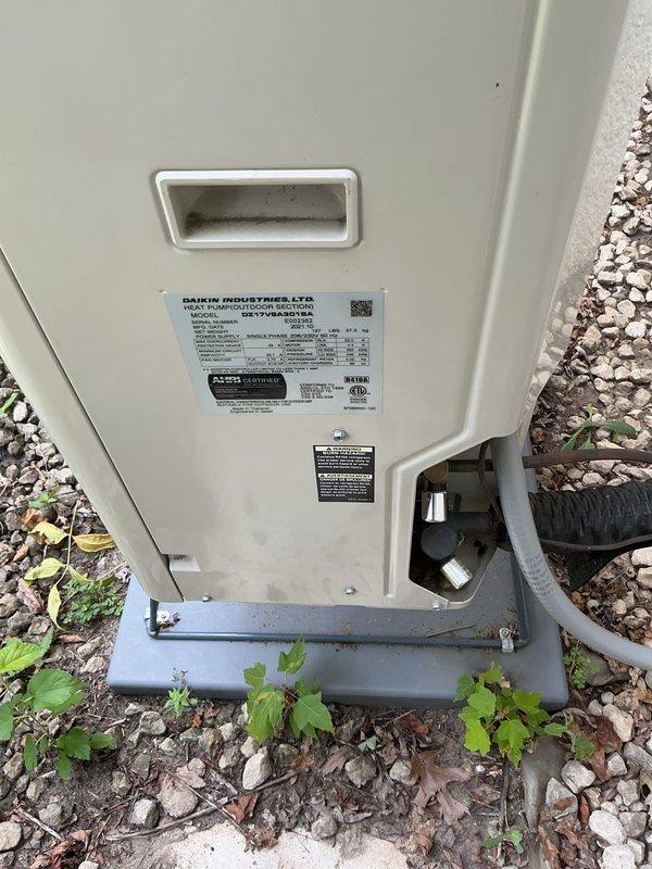 Responded to no cooling complaint on Daikin system unable to maintain temperature below 73-74°F. Diagnosed failed main inverter board and replaced component under warranty, restoring proper system operation.