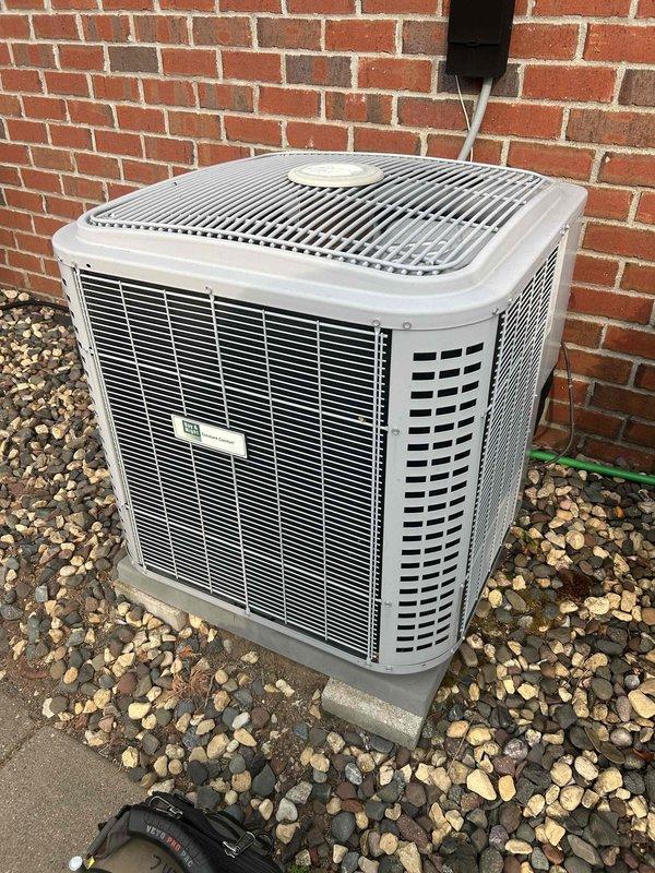 Completed annual cooling maintenance and AC tune-up on residential split system with no reported issues. Performed comprehensive inspection of indoor air handler unit in basement mechanical room and outdoor condenser unit, including evaluation of refrigerant levels, electrical connections, condensate drainage system, ductwork connections, and overall system operation. All components found to be functioning within normal parameters and system left in proper working condition.