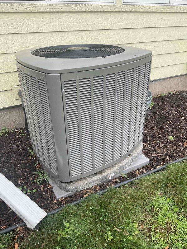 Completed annual cooling maintenance visit on residential air conditioning system. Performed comprehensive tune-up including inspection of outdoor condenser unit and indoor air filtration system, verified proper operation of all components, and confirmed system performance with no issues identified.