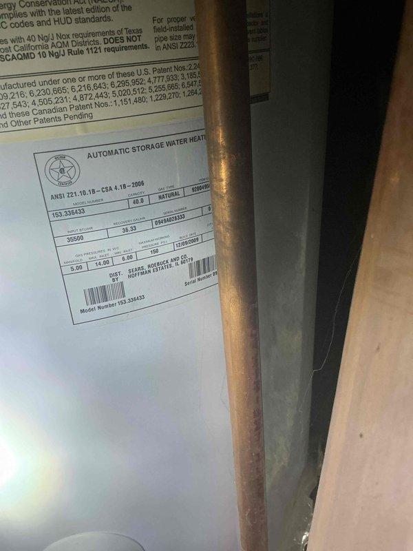 Responded to no hot water complaint on 8+ year old gas water heater with pilot light that would not relight. Upon arrival, found gas supply had been locked out by gas company. Coordinated gas service restoration and successfully relit pilot light, restoring hot water to the residence. Replaced aging unit with new high-efficiency gas water heater featuring digital display and safety controls. Installed expansion tank, connected copper supply lines with brass fittings, and ensured all connections met code requirements. Tested unit operation and verified proper heating function before completion.