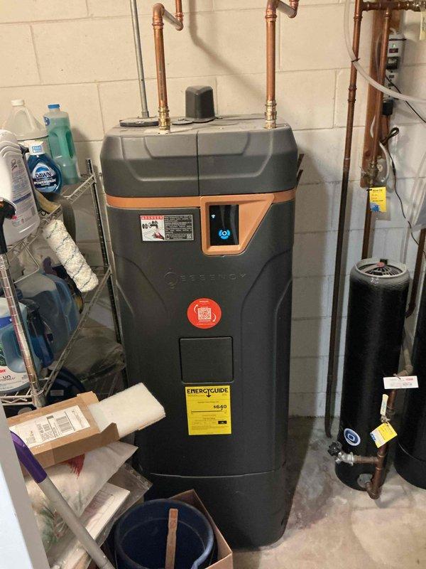 Responded to no hot water complaint on 8+ year old gas water heater with pilot light that would not relight. Upon arrival, found gas supply had been locked out by gas company. Coordinated gas service restoration and successfully relit pilot light, restoring hot water to the residence. Replaced aging unit with new high-efficiency gas water heater featuring digital display and safety controls. Installed expansion tank, connected copper supply lines with brass fittings, and ensured all connections met code requirements. Tested unit operation and verified proper heating function before completion.