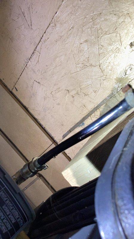 Responded to a no-water emergency at residential property. Upon arrival, discovered the water line to the pressure tank had a gash and was actively spraying, requiring the homeowner to shut off the main water supply. Diagnosed the issue as a failed pressure switch line with significant leak. Removed the damaged pressure switch and compromised supply line. Installed new pressure switch and connecting line to restore proper water pressure and flow to the home. Tested system operation to verify repair integrity and confirmed restoration of water service.