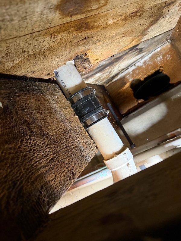 Responded to multiple plumbing issues including slow-draining bathtub, leaking shower, and kitchen faucet replacement needs. Cleared tub drain obstruction caused by accumulated hair buildup and accessed crawl space to install new shower drain assembly to resolve leak. Provided estimate for installation of homeowner-supplied kitchen faucet fixture.