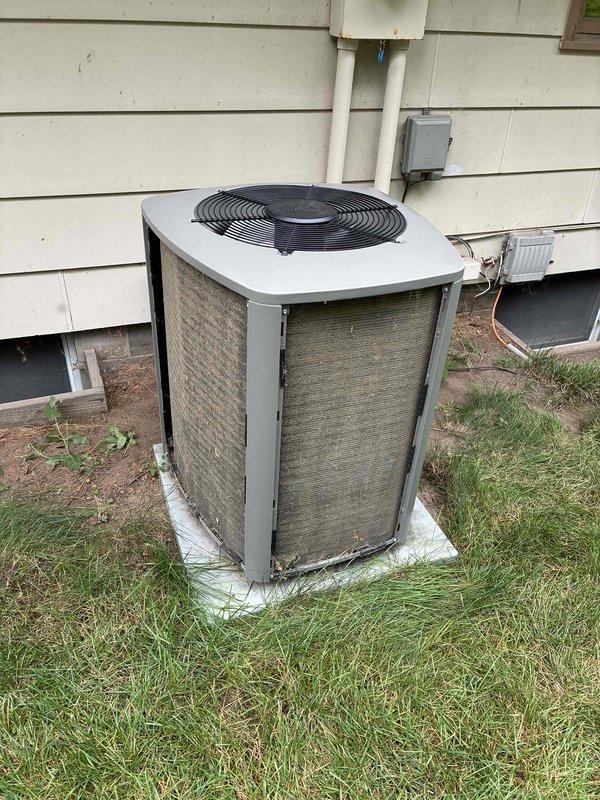 Completed comprehensive AC tune-up on 5-year-old Lennox system as part of family rewards maintenance agreement. Performed full system inspection with all parameters measuring within manufacturer specifications. Thoroughly cleaned outdoor condenser coil to restore optimal heat transfer efficiency and airflow through the unit.
