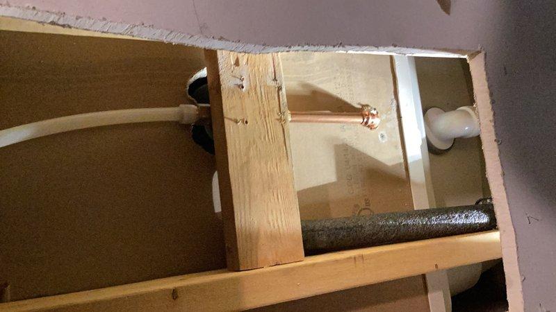 Responded to a leaking tub valve with exposed wall access. Removed the failed valve assembly and installed a new shower valve with the trim provided by the customer. Verified proper operation and confirmed no leaks upon completion.