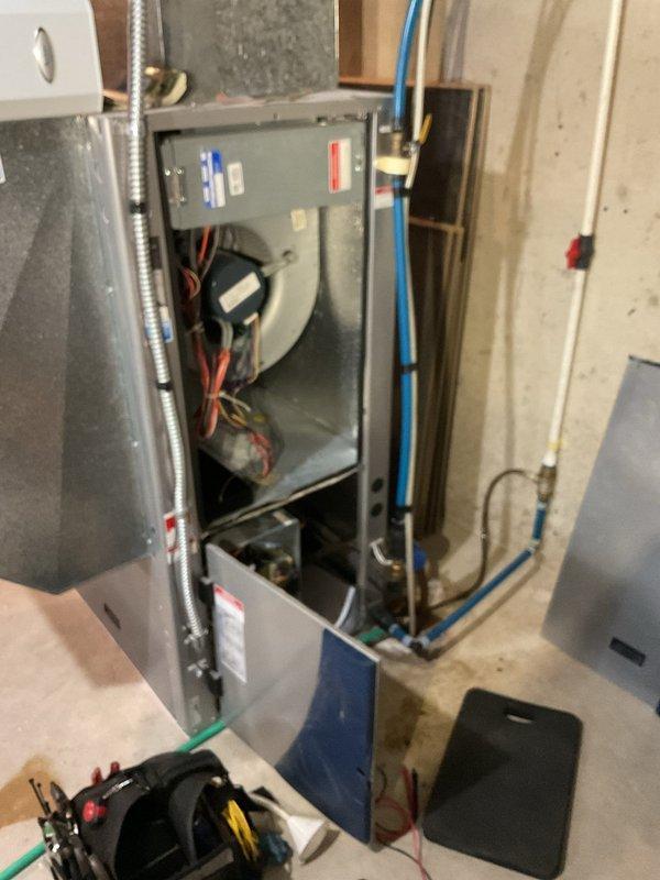 Completed pre-winter maintenance tune-up on geothermal heat pump system as part of membership agreement. Flushed condensate pan, inspected and tested capacitor and contactor (both showing signs of wear), verified 20° temperature differential across system, and confirmed proper operation of pump and dump configuration. Provided estimate for capacitor and contactor replacement with truck stock parts available if customer chooses to proceed with recommended repairs.