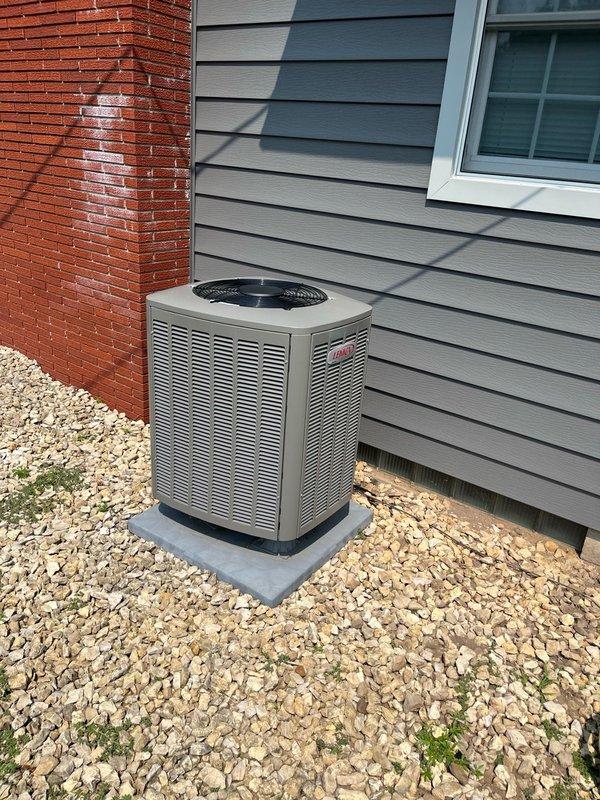 Completed preventive maintenance tune-up on 10-year-old residential air conditioning system per maintenance agreement. Performed comprehensive inspection finding filter in clean condition, evaporator coil and blower assembly clear of debris with proper condensate drainage, and all routine outdoor unit components functioning within normal parameters. Addressed significant wasp infestation in outdoor unit using insecticide treatment and cleaned condenser unit. System operational testing confirmed proper performance with 18-20 degree temperature split across evaporator coil.