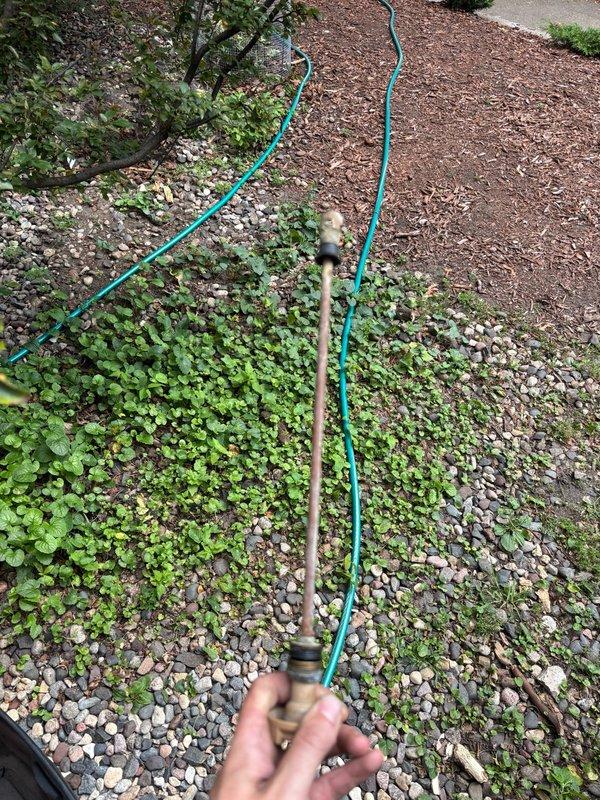 Responded to a leaking outdoor spigot issue where the front outside faucet was slowly dripping and not fully shutting off. Diagnosed the problem as a faulty Woodford stem that was not sealing properly. Replaced the defective stem with a new Woodford stem assembly and conducted multiple operational tests to verify complete shutoff and proper function. The faucet now operates correctly with no leakage and was left in full service.