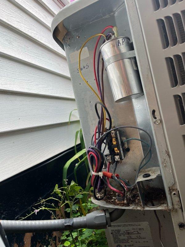 Performed comprehensive AC tune-up as part of routine maintenance agreement. Inspected and verified blower assembly clean and operating within manufacturer specifications. Confirmed evaporator coil clean with proper drainage and clear condensate line. Conducted thorough inspection of outdoor unit components including capacitor and contactor, noting accumulation of environmental debris and vegetation growth inside cabinet. Tested system operation for 15 minutes, confirming proper function with 18-20 degree temperature split across evaporator coil. All components operating as designed. Recommended trimming vegetation around outdoor unit to maintain proper airflow and prevent debris accumulation. Provided replacement air filter on-site.