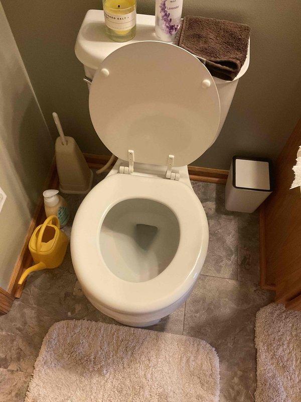 Conducted comprehensive plumbing assessment for residential property including kitchen faucet replacement, water softener relocation, bathroom faucet replacements in two bathrooms, and three toilet replacements. Provided detailed estimates for all requested plumbing work and documented existing fixture conditions through photographic documentation of bathroom facilities.