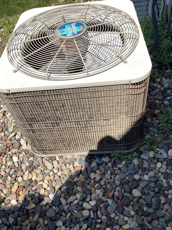 Completed comprehensive air conditioning and furnace tune-up maintenance visit for non-member customer. Enrolled customer in family rewards program and reviewed coverage details for the cooling season maintenance package. Performed standard preventative maintenance procedures on both HVAC systems, including inspection of outdoor condenser unit and indoor furnace components. Addressed customer concern regarding cold basement temperatures during inspection. Condenser unit exterior showed moderate dirt and grime accumulation on grille surfaces, consistent with normal outdoor exposure. Advised customer on ongoing maintenance requirements, emphasizing importance of keeping condenser unit clean and maintaining regular filter changes to ensure optimal system performance and efficiency. All systems operating within normal parameters with no deficiencies noted requiring immediate attention.