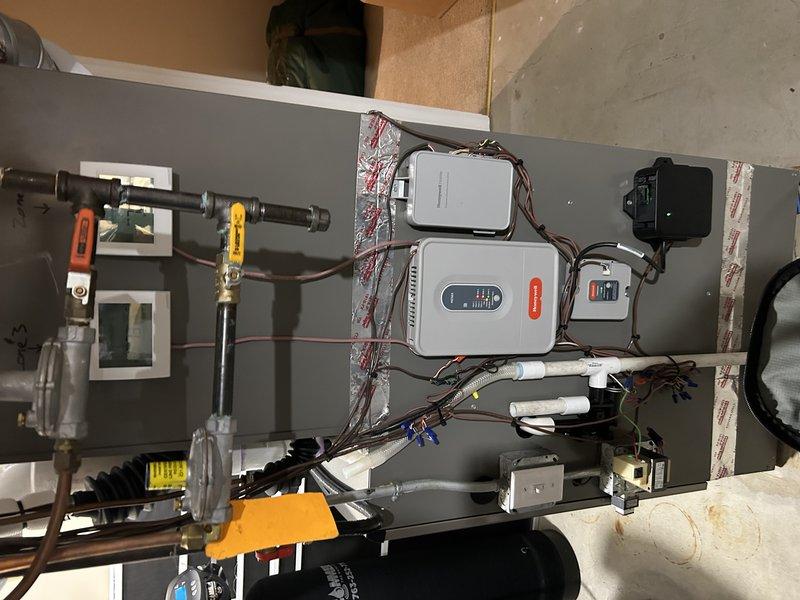 Replaced malfunctioning zone 2 motorized damper that was intermittently sticking during operation. Installed new Belimo damper actuator, verified proper wiring connections, and cycled the zone multiple times to confirm full range of motion and reliable operation across all heating and cooling calls.