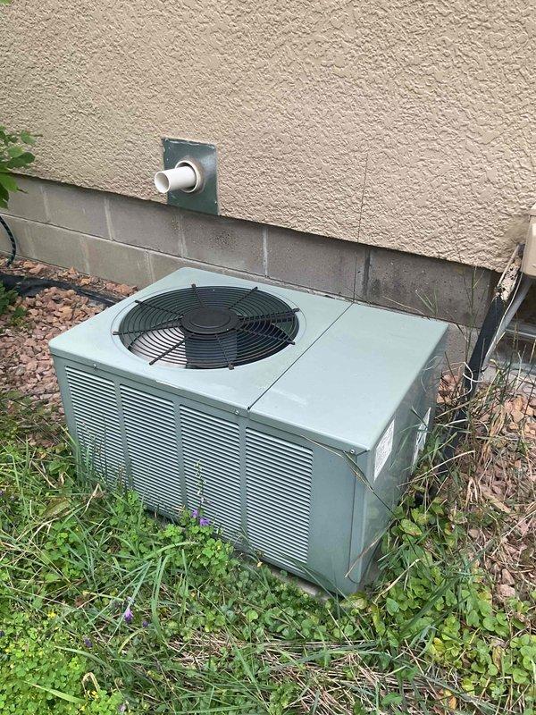 Completed annual cooling maintenance and tune-up on aging air conditioning system as part of Family Rewards membership service. Unit is operational but showing reduced efficiency due to age; all components functioning within acceptable parameters at time of inspection. Recommended monitoring system performance and considering replacement in near future given equipment age and declining efficiency.