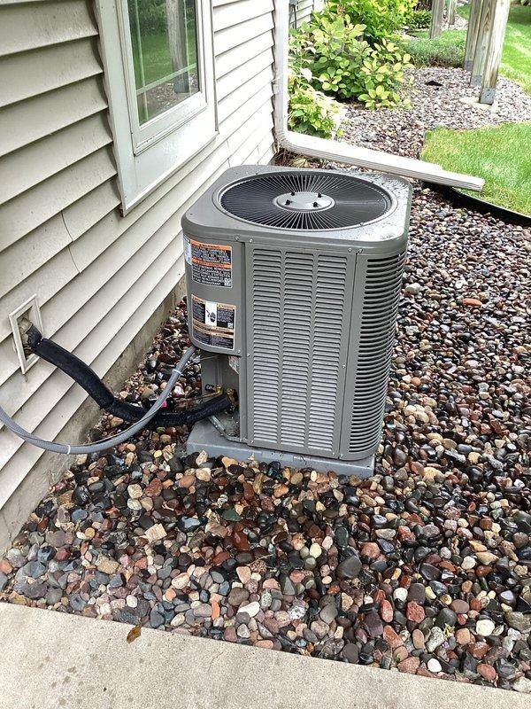 Completed comprehensive Family Rewards maintenance agreement including both heating and cooling system tune-ups on recently installed HVAC equipment. Performed thorough inspection and preventive maintenance on outdoor condensing unit and indoor furnace/air handler, verified all components operating within manufacturer specifications, and confirmed proper airflow through ductwork system. All systems tested and found functioning optimally with no issues identified.