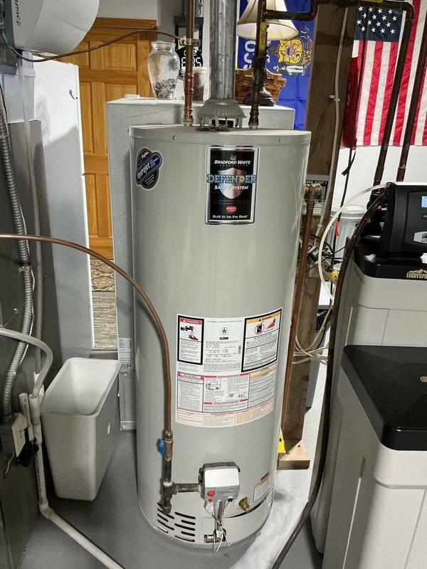 Completed annual plumbing maintenance inspection as part of preventative maintenance plan. Installed two new toilets to replace existing fixtures. Repaired pinhole leak in copper water line. Replaced malfunctioning exterior hose bibb with new frost-free faucet. Replaced gasket on Rusco inline water filter screw-in cap as requested. Inspected Bradford White Defender water heater and verified proper operation of all plumbing systems. All installations tested and confirmed leak-free with proper water flow and drainage.