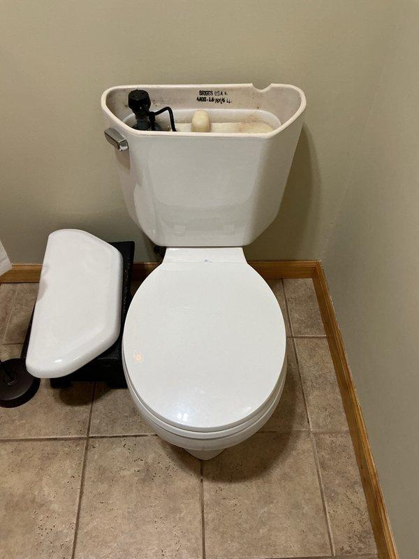 Completed annual plumbing maintenance inspection as part of preventative maintenance plan. Installed two new toilets to replace existing fixtures. Repaired pinhole leak in copper water line. Replaced malfunctioning exterior hose bibb with new frost-free faucet. Replaced gasket on Rusco inline water filter screw-in cap as requested. Inspected Bradford White Defender water heater and verified proper operation of all plumbing systems. All installations tested and confirmed leak-free with proper water flow and drainage.