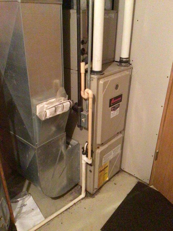 Performed routine cooling maintenance on a 26-year-old Amana air conditioning system utilizing R22 refrigerant. During inspection, identified capacitor reading significantly out of manufacturer specifications and suboptimal temperature differential across the evaporator coil. Customer declined recommended repairs at this time, opting to pursue system replacement in the fall season.